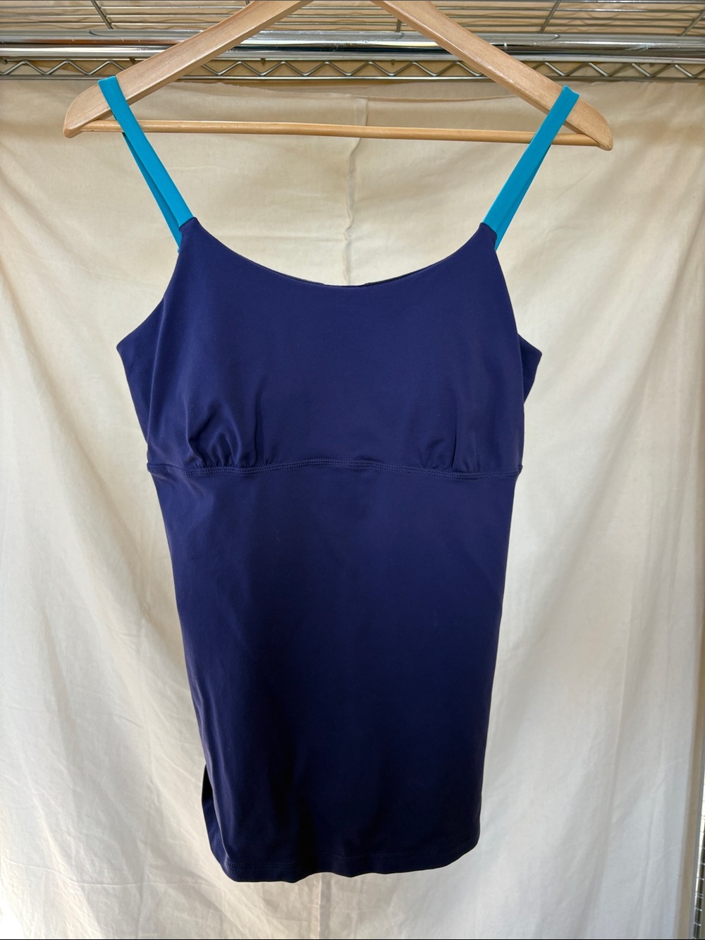 Prana Purple Tank Top with Teal Straps